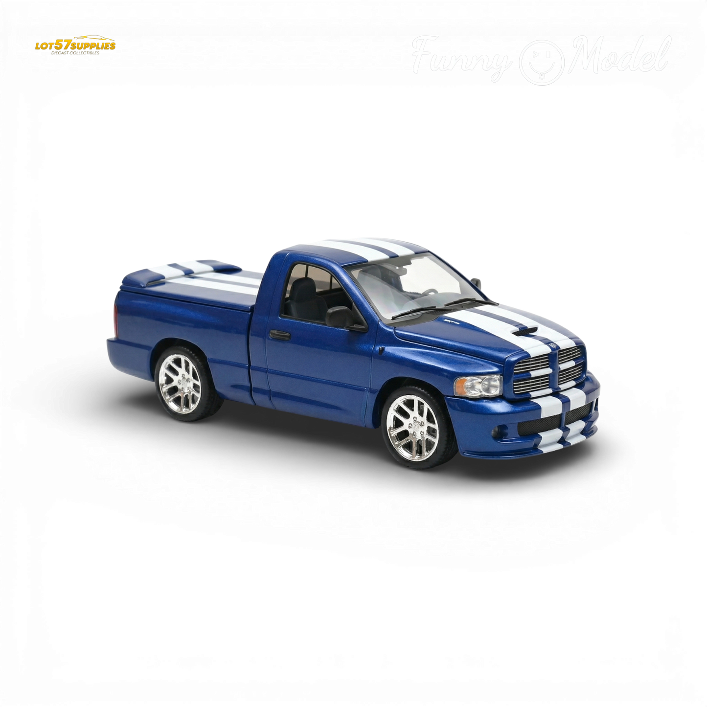 (Pre-Order) Funny Model 2004 Dodge RAM SRT-10 - VCA Edition Blue 1:64