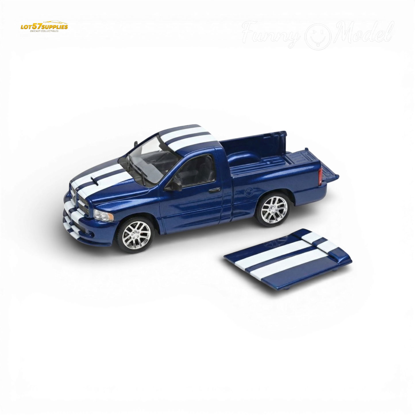(Pre-Order) Funny Model 2004 Dodge RAM SRT-10 - VCA Edition Blue 1:64