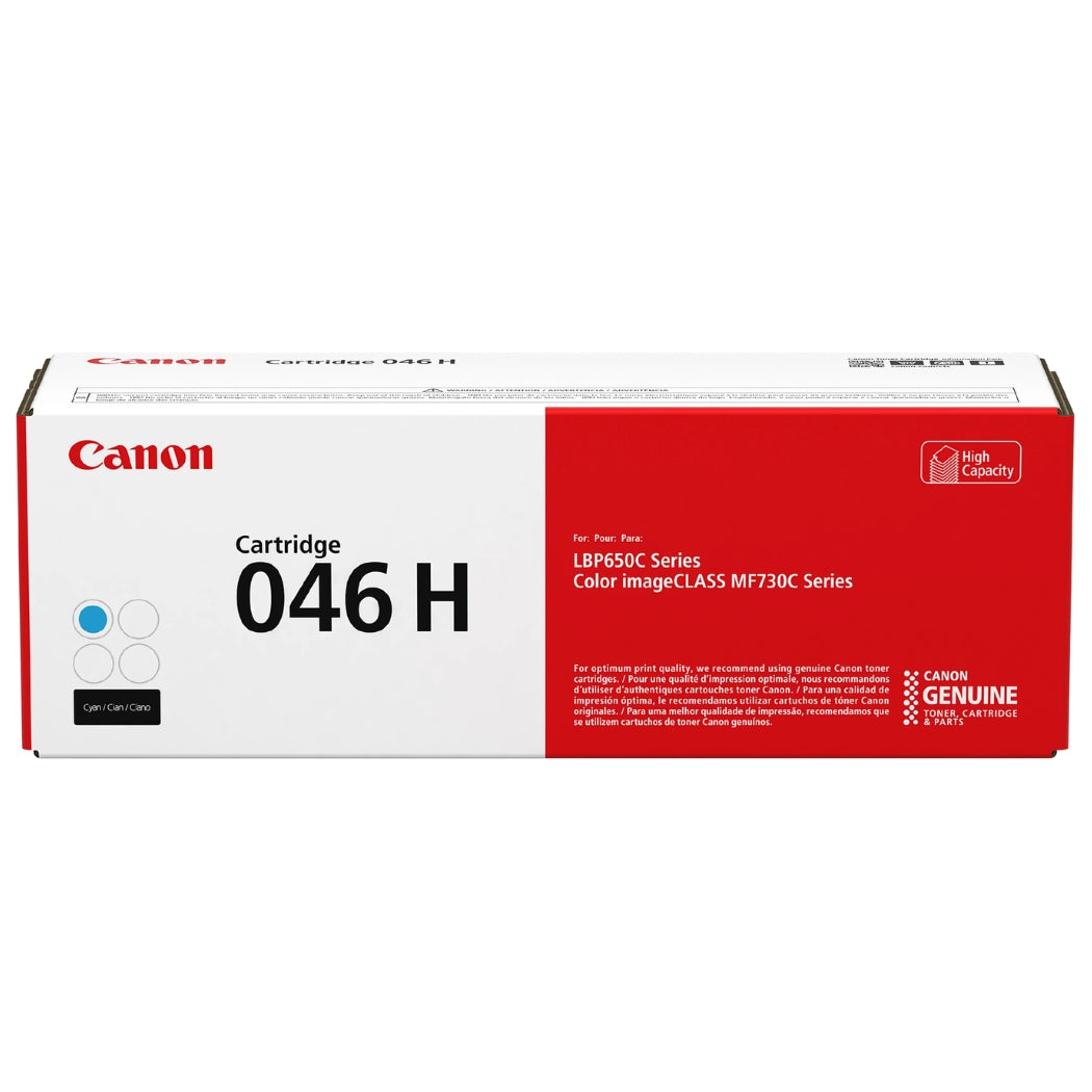 New, Pre-Owned - Canon 046H High Yield Cyan Toner Cartridge, 1253C001AA