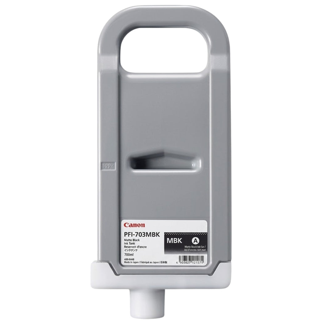 New, Pre-Owned - Canon PFI-703MBK Standard Yield Mattle Black Ink Cartridge, 2962B001AA
