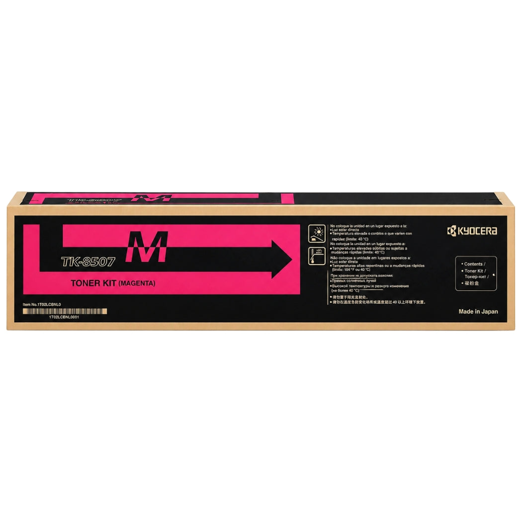 New, Pre-Owned - Kyocera TK-8507 Standard-Yield Magenta Toner Cartridge, TK-8507M