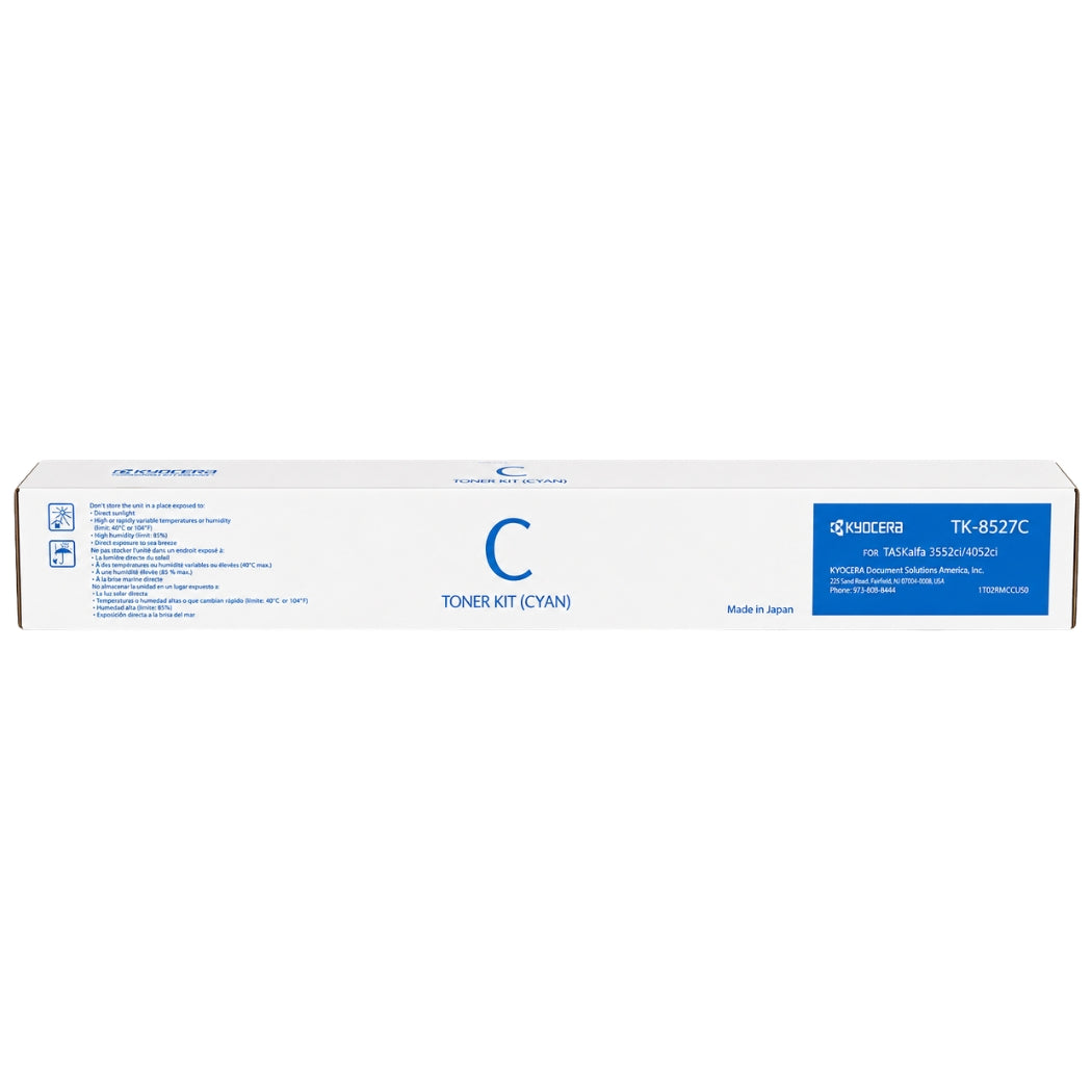 New, Pre-Owned - Kyocera TK-8527 Standard Yield Cyan Toner Cartridge, TK-8527C