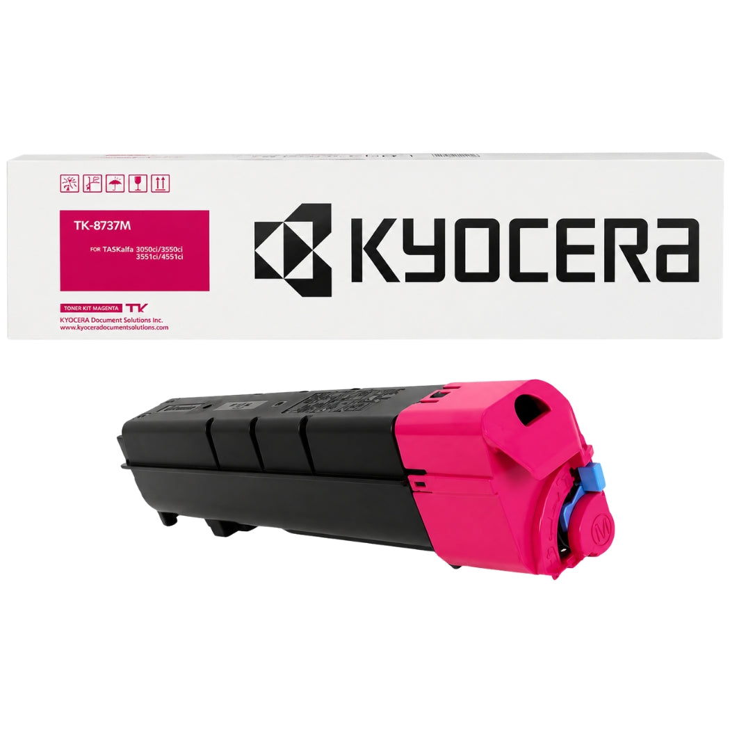 New, Pre-Owned - Kyocera TK-8737 Standard Yield Magenta Toner Cartridge, TK-8737M