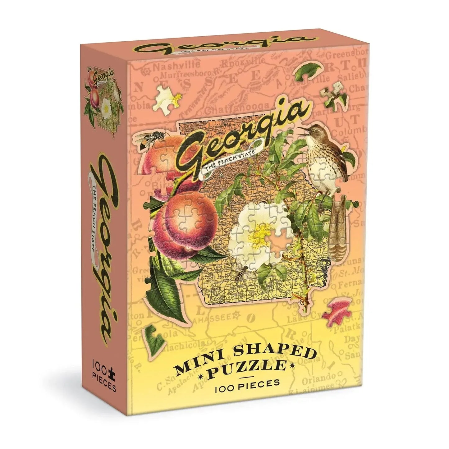 Georgia 100 Piece Mini Shaped Jigsaw Puzzle Galison