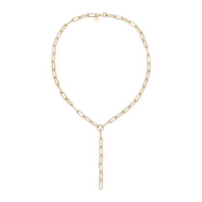 Gisele Xl Paper Clip Chain Lariat by eklexic jewelry