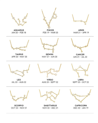 'When Stars Align' Constellation Necklace by Sterling Forever