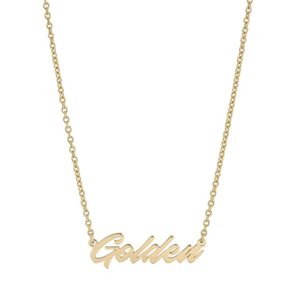Golden Necklace by eklexic jewelry