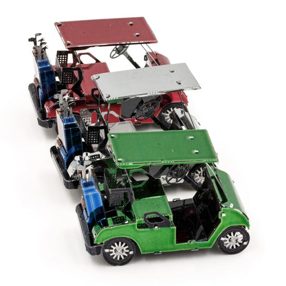 Golf Cart Set 3D Steel Model Kit Metal Earth