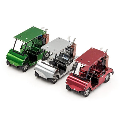 Golf Cart Set 3D Steel Model Kit Metal Earth