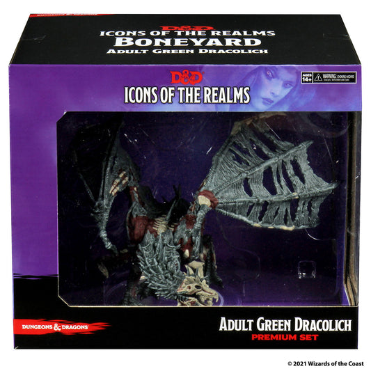D&D: Icons of the Realms - Boneyard Premium Set - Green Dracolich