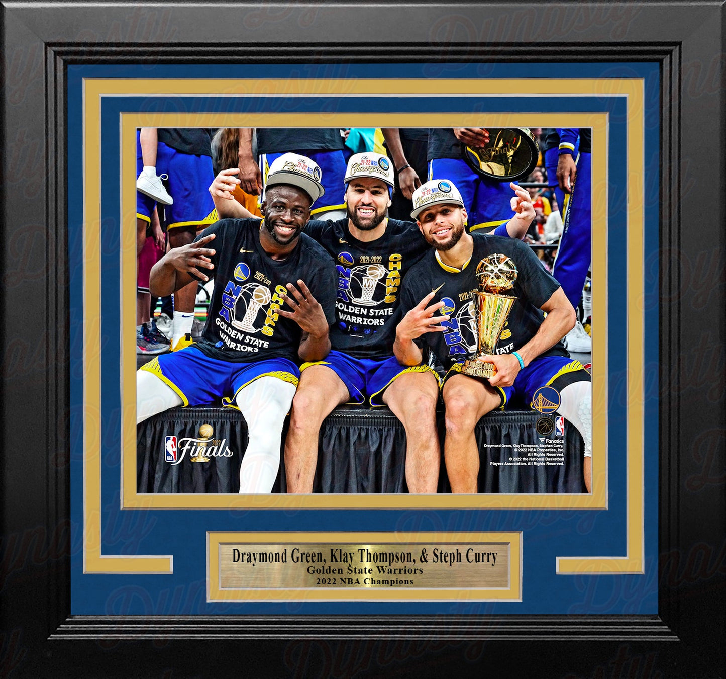 Draymond Green, Klay Thompson, Steph Curry Golden State Warriors '22 NBA Champions 8x10 Framed Photo