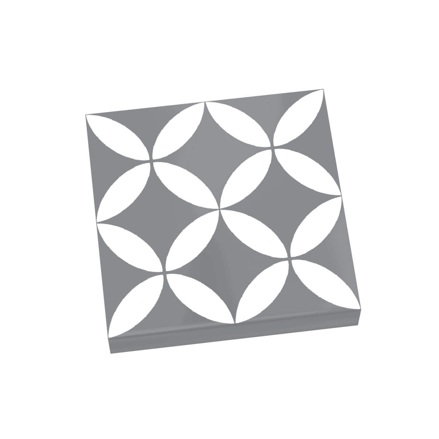 Gray and White Tile for Floor and Wall - Custom Printed - Made Using a LEGO® Part