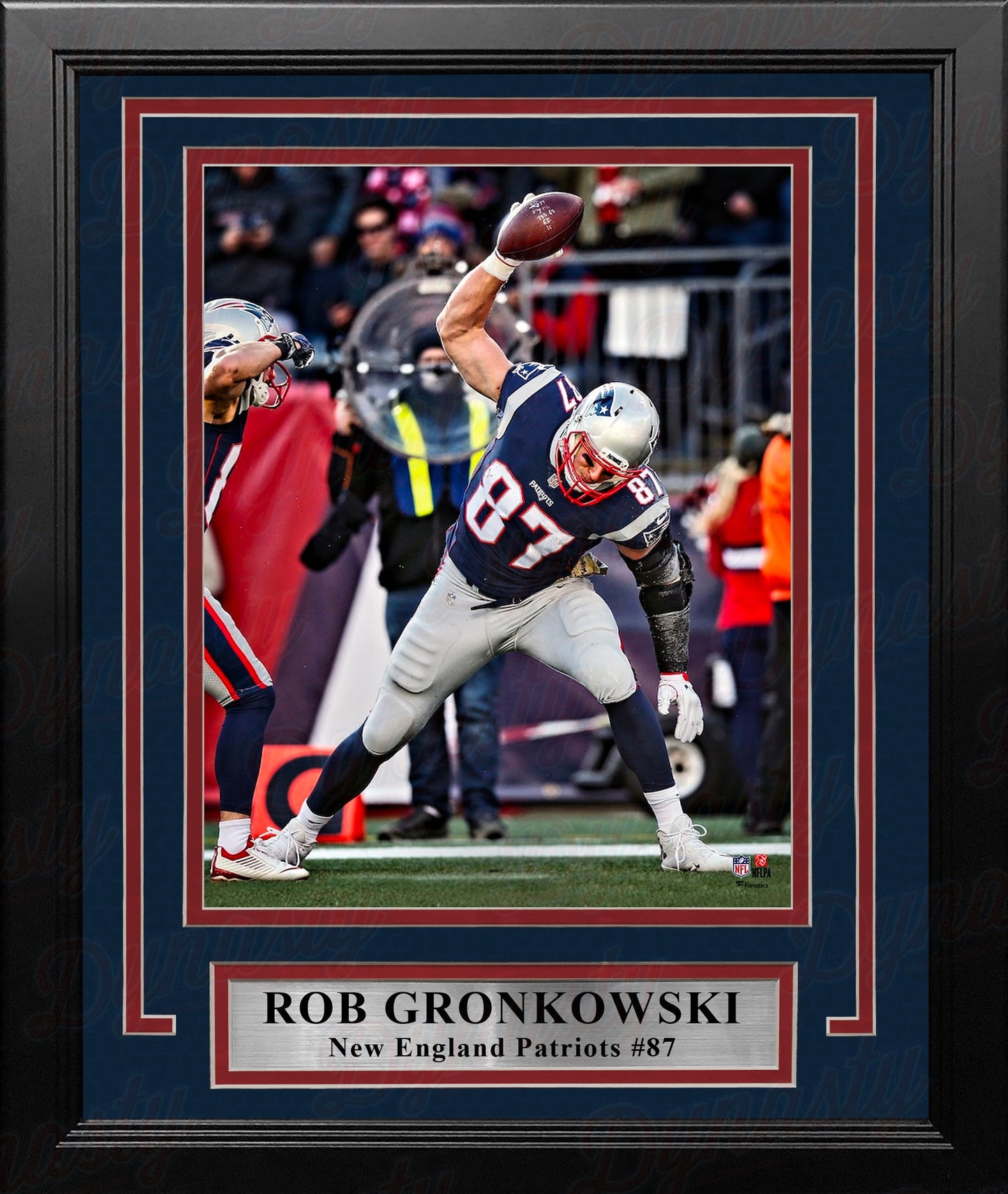 Rob Gronkowski Touchdown Spike New England Patriots 8" x 10" Framed Football Photo