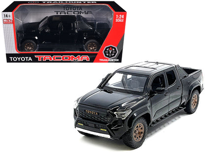 2024 Toyota Tacoma Trailhunter Edition Pickup Truck Black 1/24 Diecast Model Car  free shipping USA