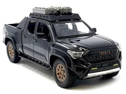 2024 Toyota Tacoma Trailhunter Edition Pickup Truck Black 1/24 Diecast Model Car