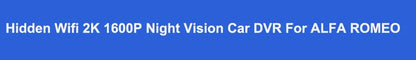 2K 1600P Car Dvr Dash Cam Camera for ALFA ROMEO Stelvio Quadrifoglio for ALFA ROMEO Giulia Quadrifoglio GTA Veloce 2016-2021