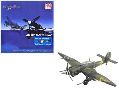 Junkers Ju 87G-2 Stuka Aircraft "WNr. 494193 Tank Buster Stab. SG 2 Slovakia" (1944) German Luftwaffe "Air Power Series" 1/72 Diecast Model by Hobby Master  free shipping USA