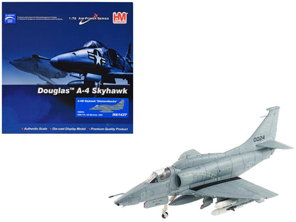 Douglas A-4M Skyhawk Aircraft "VMA-131 Diamondbacks" (1993) United States Marines "Air Power Series" 1/72 Diecast Model by Hobby Master  free shipping USA