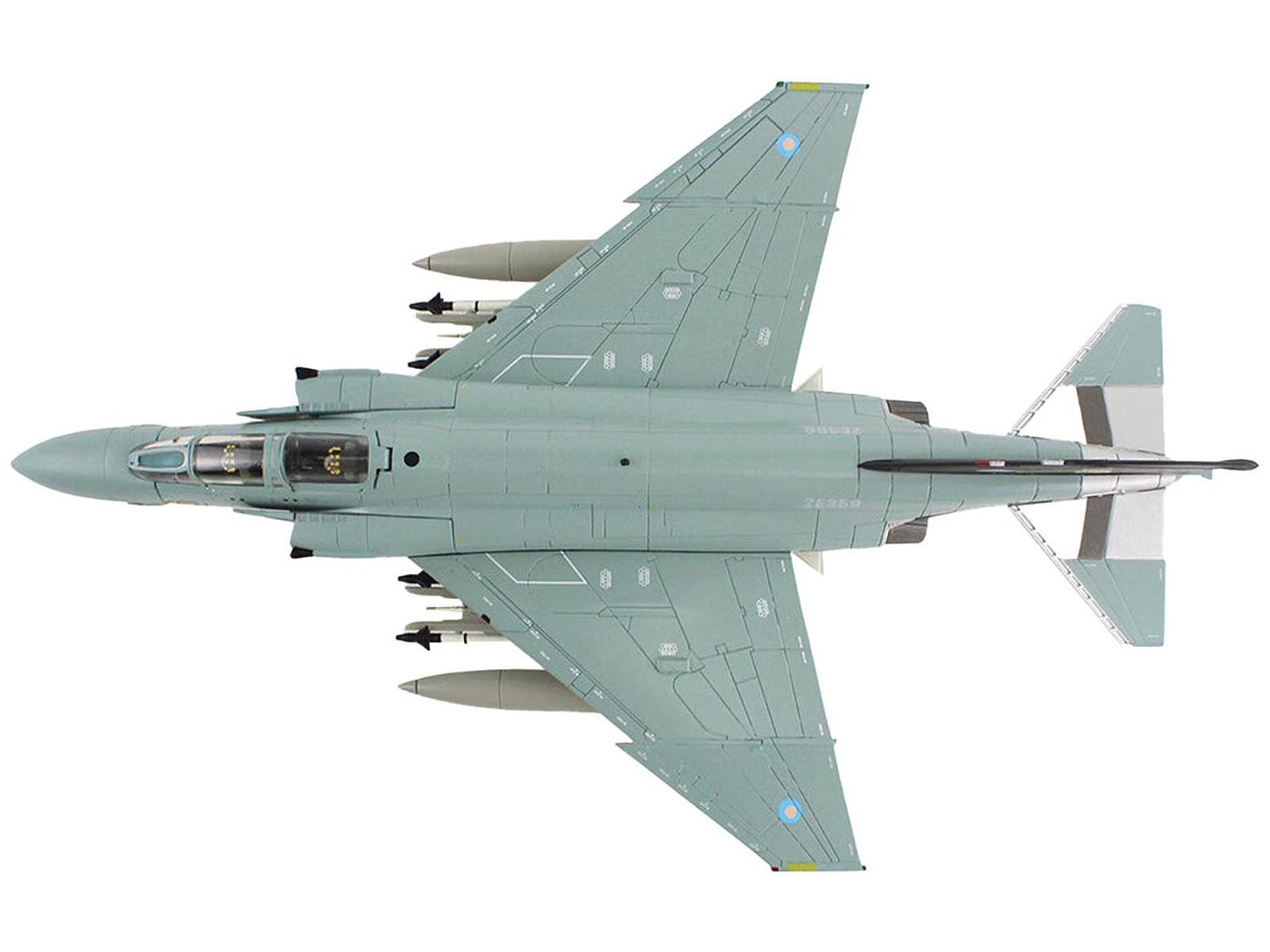McDonnell Douglas F-4J(UK) Phantom II Fighter-Bomber Aircraft "ZE359 AF Wattisham England" British Royal Air Force "Air Power Series" 1/72 Diecast Model by Hobby Master