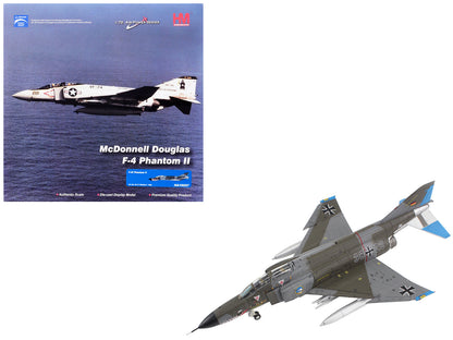 McDonnell Douglas F-4F Phantom II Fighter-Bomber Aircraft "Jagdgeschwader 74 (JG 74) Molders" (1982) German Luftwaffe "Air Power Series" 1/72 Diecast Model by Hobby Master  free shipping USA