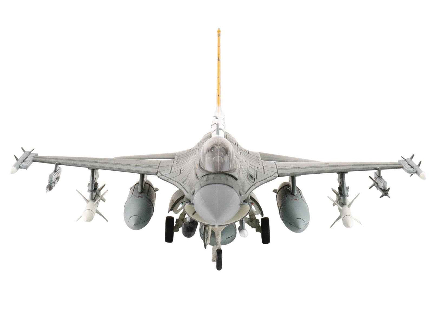 Lockheed F-16CM Fighting Falcon Fighter Aircraft "91-0379 Tiger Tiger 1 79th Fighter Squadron Shaw Air Force Base" (2023) United States Air Force "Air Power Series" 1/72 Diecast Model by Hobby Master