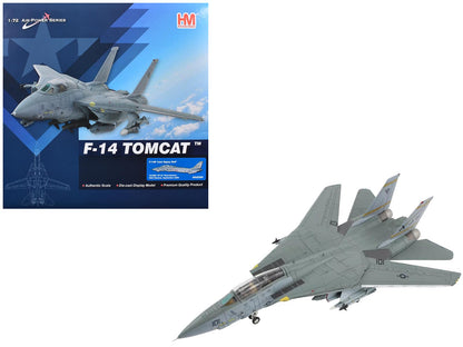 Grumman F-14B Tomcat Fighter Aircraft "Last Gypsy Roll VF-32 Swordsmen NAS Oceana" (2005) United States Navy "Air Power Series" 1/72 Diecast Model by Hobby Master  free shipping USA