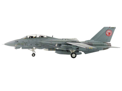 Grumman F-14A Tomcat Fighter Aircraft "VF-1 (with Optional Decals)" United States Navy "Air Power Series" 1/72 Diecast Model by Hobby Master