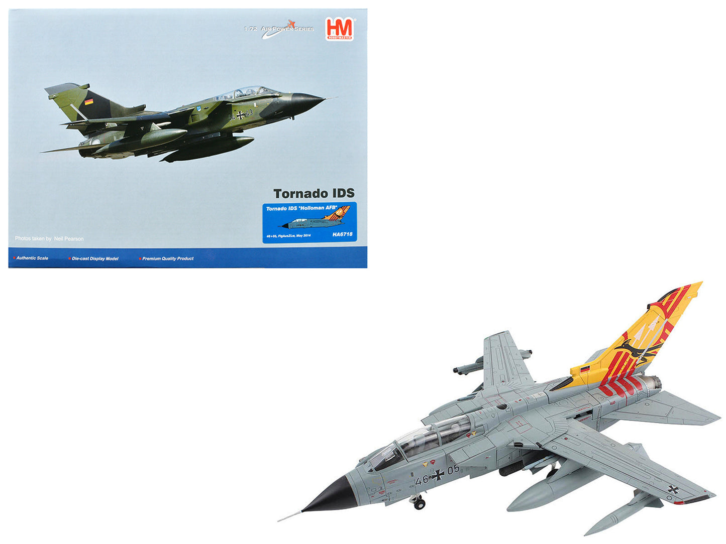 Panavia Tornado IDS Aircraft "FlgAusZLw Holloman AFB" (2014) German Luftwaffe "Air Power Series" 1/72 Diecast Model by Hobby Master  free shipping USA