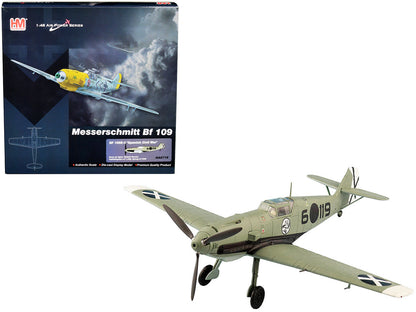 Messerschmitt BF 109E-3 Fighter Aircraft "Hauptmann Siebelt Reents Spanish Civil War" (1939) "Air Power Series" 1/48 Diecast Model by Hobby Master  free shipping USA
