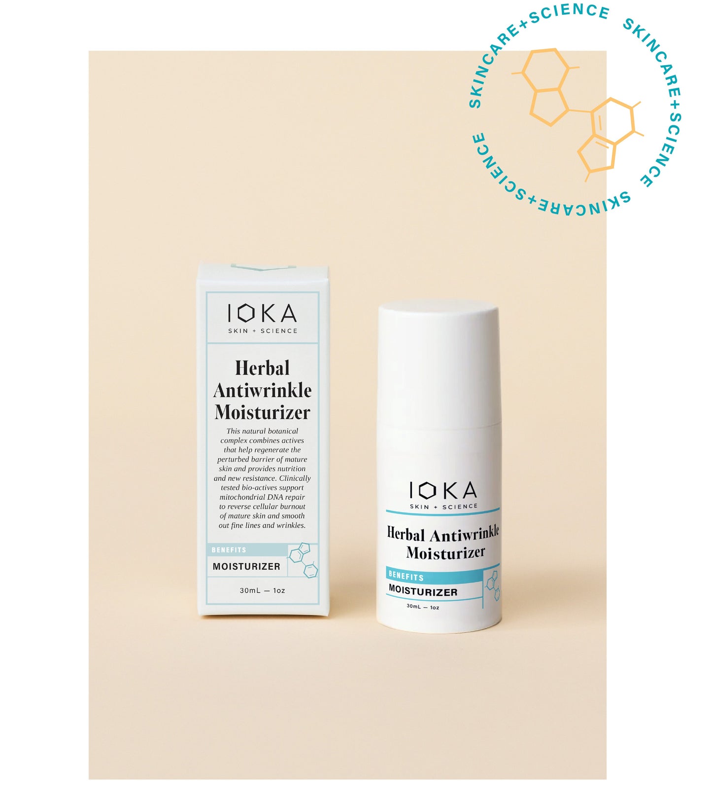 Herbal Antiwrinkle Moisturizer by IOKA Skin+Science