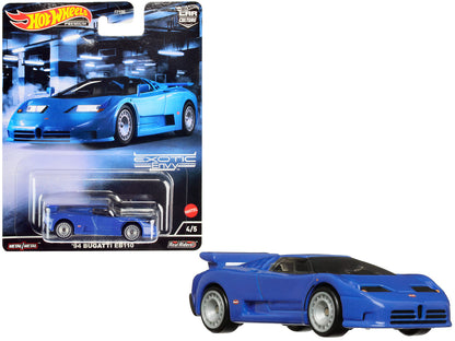 1994 Bugatti EB110 Blue "Exotic Envy" Series Diecast Model Car by Hot Wheels  free shipping USA