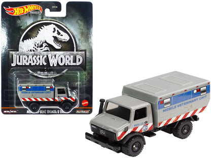 Mercedes-Benz Unimog U 1300 L "Mobile Veterinary Unit MVU-12" "Jurassic World" (2015) Movie Diecast Model Car by Hot Wheels  free shipping USA