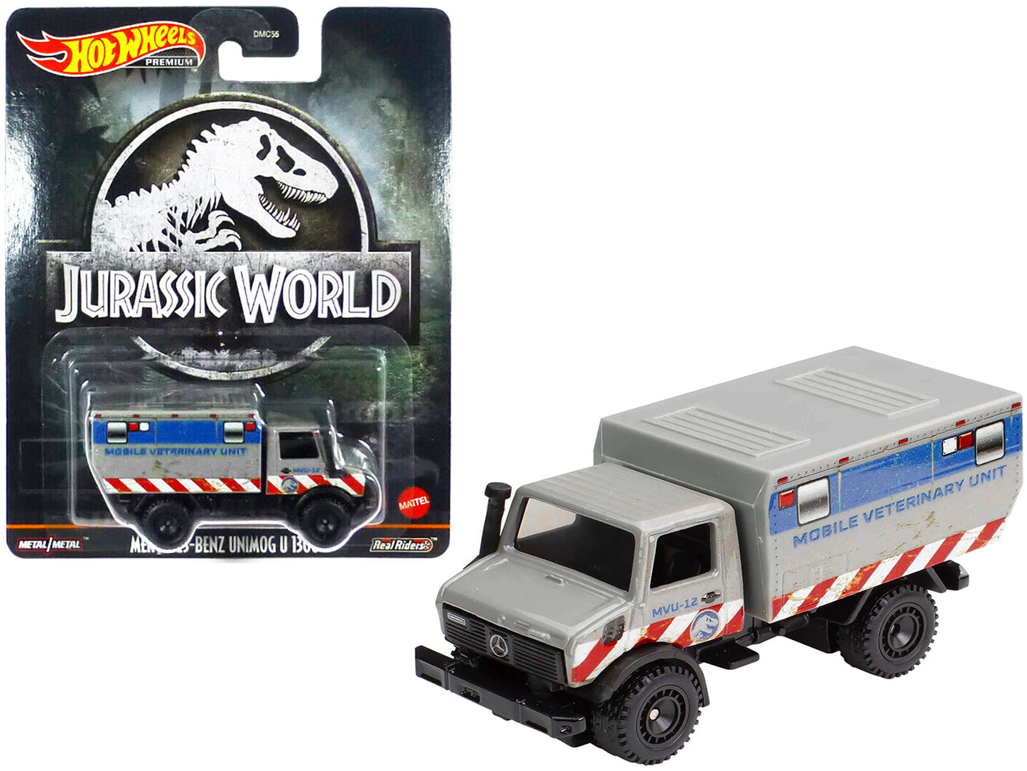 Mercedes-Benz Unimog U 1300 L "Mobile Veterinary Unit MVU-12" "Jurassic World" (2015) Movie Diecast Model Car by Hot Wheels  free shipping USA