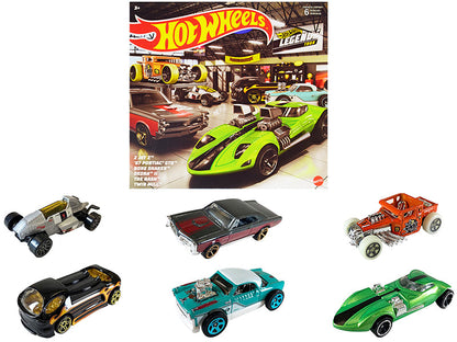 "Hot Wheels Legends" 6 piece Set Diecast Model Cars by Hot Wheels  free shipping USA