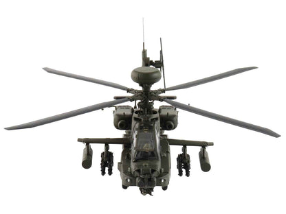 Boeing AH-64E Apache Echo Attack Helicopter "ZM714 Middle Wallop" (2022) British Army "Air Power Series" 1/72 Diecast Model by Hobby Master