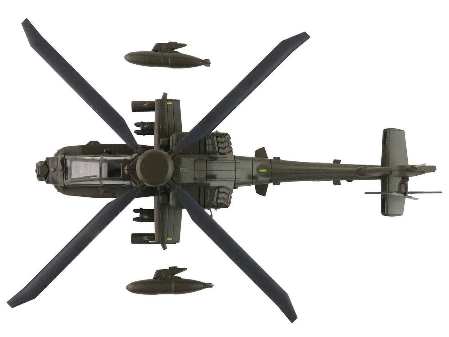 Boeing AH-64E Apache Echo Attack Helicopter "ZM714 Middle Wallop" (2022) British Army "Air Power Series" 1/72 Diecast Model by Hobby Master