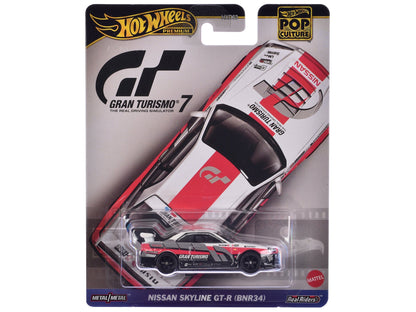 Nissan GT-R Nismo GT3 #23 White "Gran Turismo 7" Video Game Diecast Model Car by Hot Wheels  free shipping USA