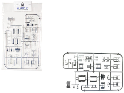 Chrome Plated Parts for Peterbilt 589 and Kenworth W990 Trucks 1/87 (HO) Plastic Model by HO Logistics  free shipping USA