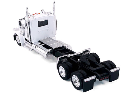 Peterbilt 589 2-Axel Day Cab White 1/87 (HO) Plastic Model Car by HO Logistics