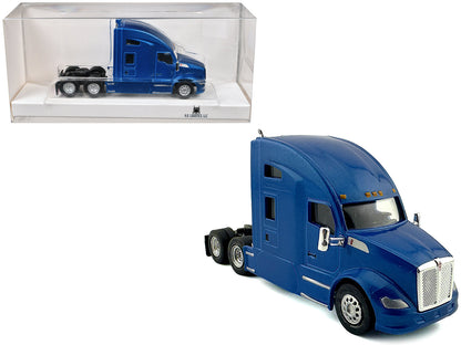 Kenworth T680 Sleeper Cab Blue Metallic 1/87 (HO) Plastic Model Car by HO Logistics  free shipping USA