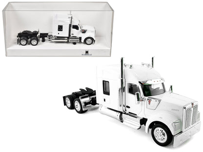 Kenworth W990 with Stand Up Sleeper Cab White 1/87 (HO) Plastic Model Car by HO Logistics  free shipping USA