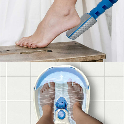 Pursonic Soothing Foot Spa Massager with Tea Tree Salt Scrub & Callus Remover. by Pursonic