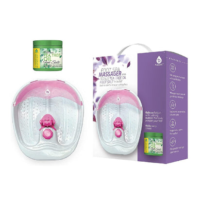 Foot Spa Massager with Tea Tree Oil Foot Salt Scrub (Warming Function) by Pursonic