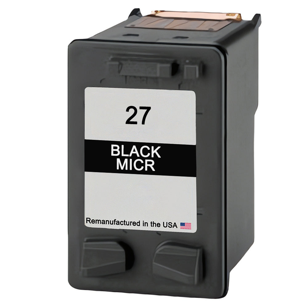U.S. Remanufactured for HP 27 (C8727AN) Black MICR Ink Cartridge