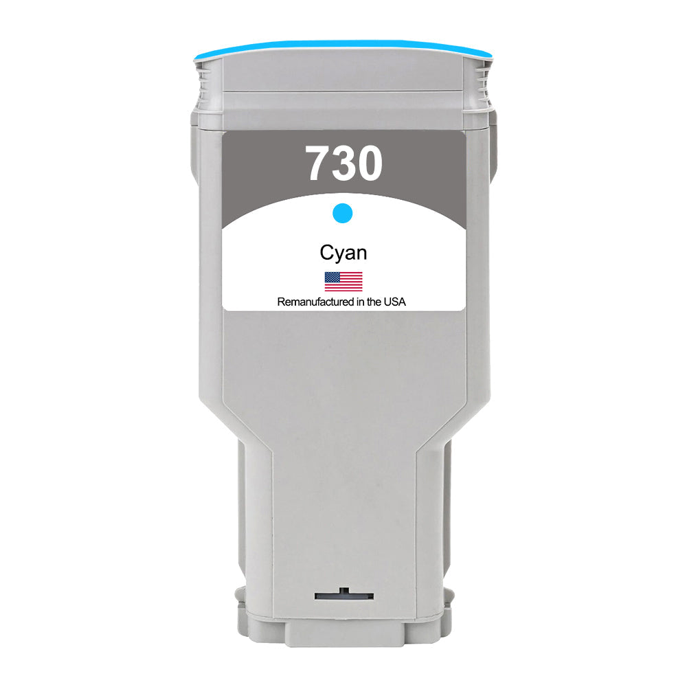 U.S. Remanufactured for HP 730 300ml  (P2V68A) Cyan Ink Cartridges