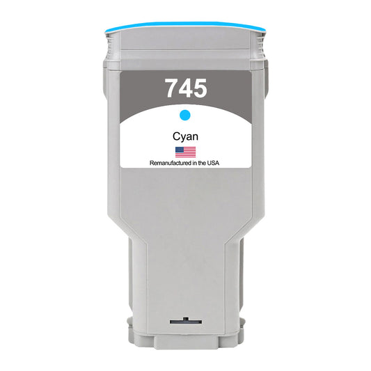 US Remanufactured for HP 745 300mL (F9K03A) Cyan Ink Cartridge, F9K03A