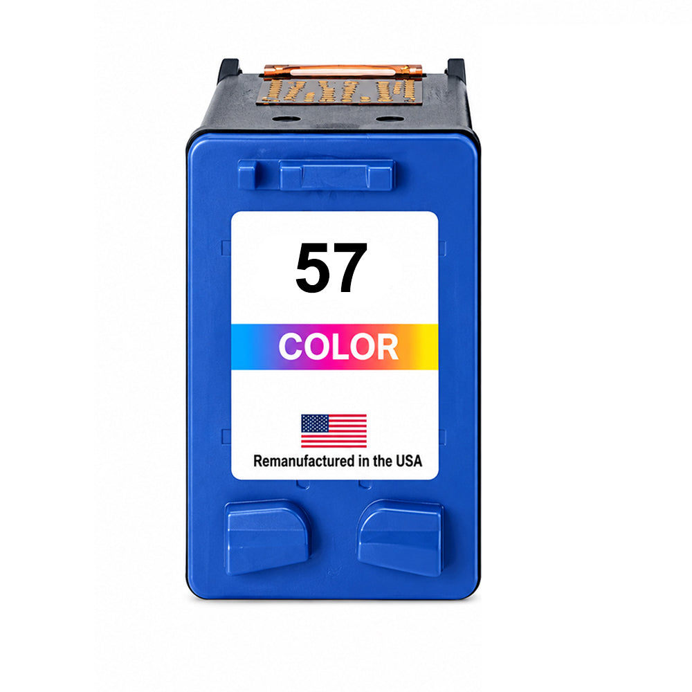 U.S. Remanufactured for HP 57 (C6657AN) Tri-Color Ink Cartridge