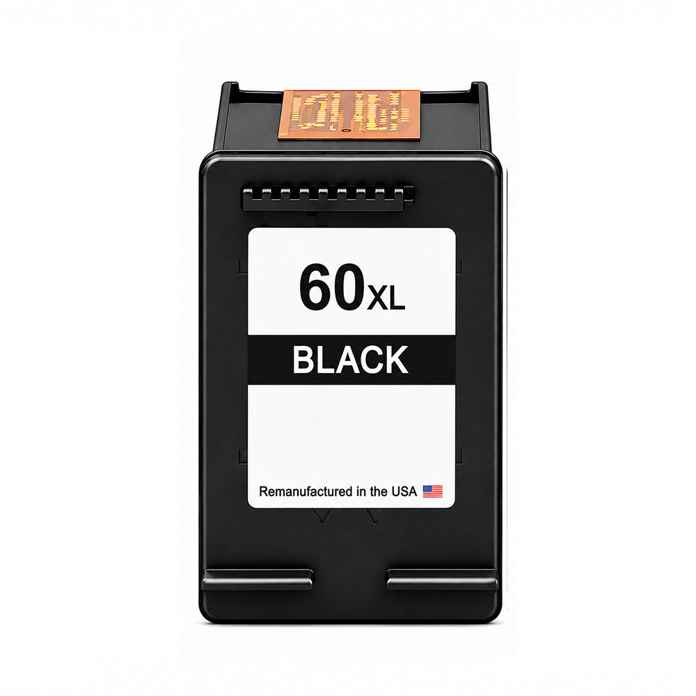 U.S. Remanufactured for HP 60XL (CC641WN) Black Ink Cartridge