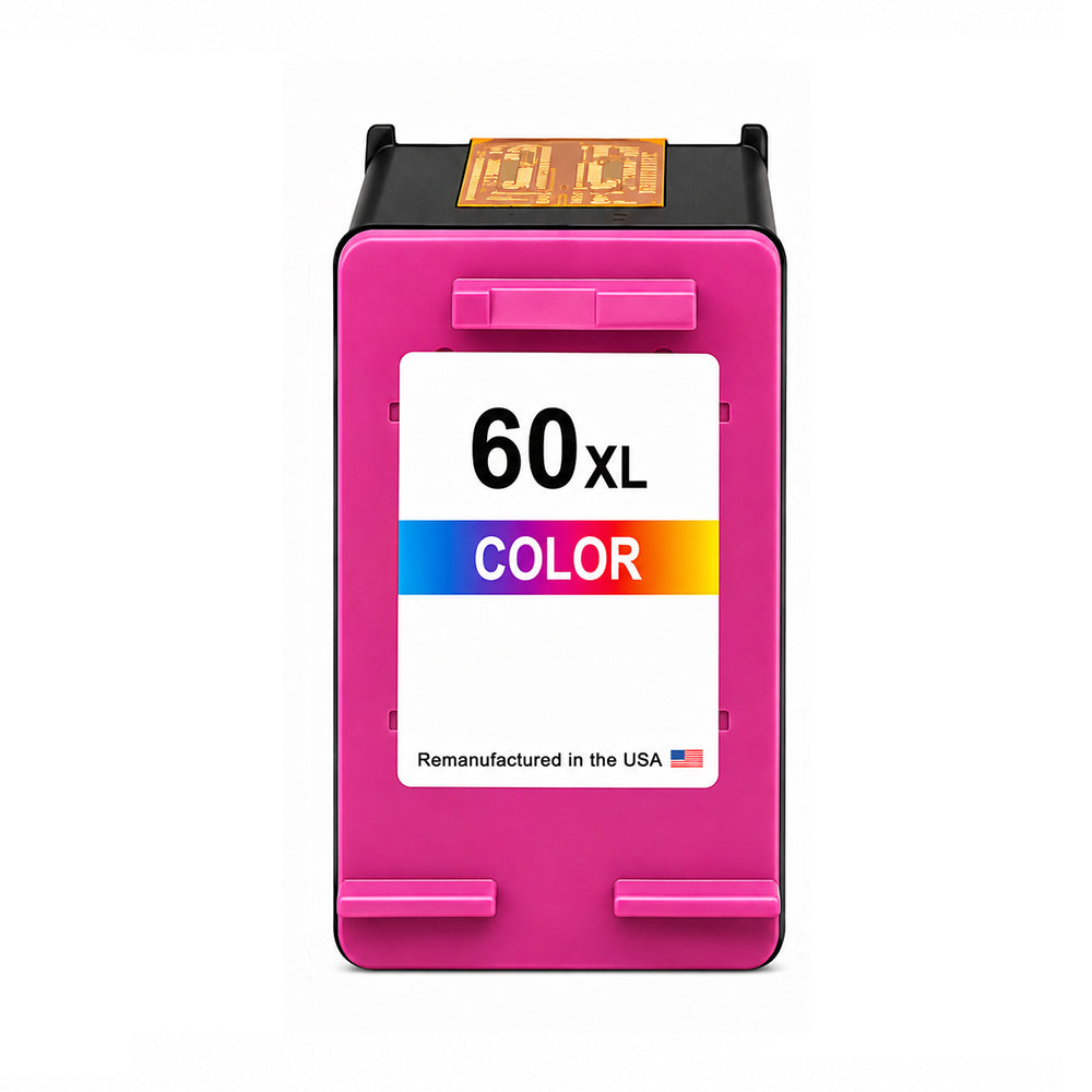 U.S. Remanufactured for HP 60XL (CC644WN) Tri-Color Ink Cartridge