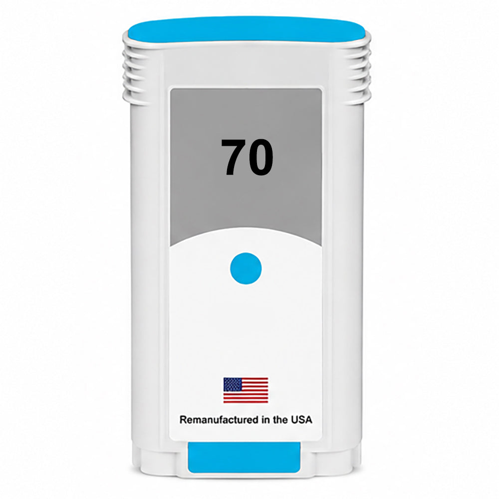 U.S. Remanufactured for HP 70 130-ml (C9452A) Cyan Ink Cartridge
